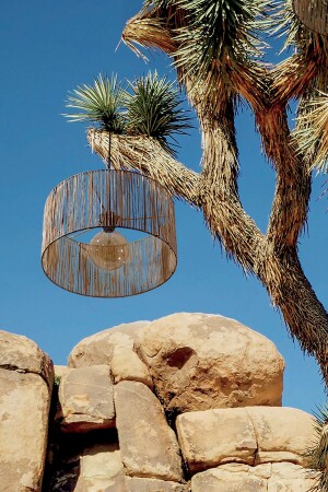 Opal Avize: Bambu Sarkıt Avize Rattan Sarkıt 40cm 0014 - rattam