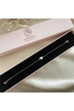 Opalstein-Herzarmband – 925er Sterlingsilber - Lovera Jewellery