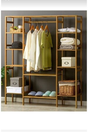 Open Wardrobe Clothes Rack Closet M. 34 _24ds HZK159874 - Hazel Mobilya