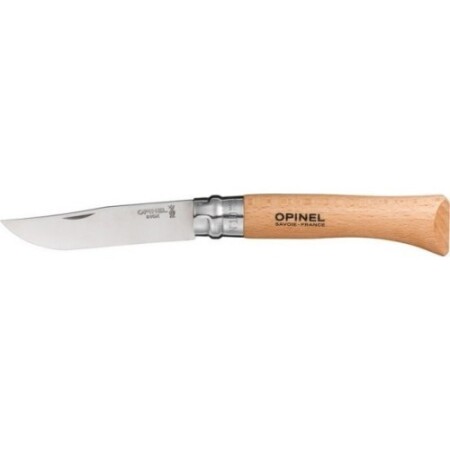 Opinel 10 bıçak, Inox paslanmaz çelik, kayın ağacı. - Opinel