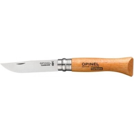 Opinel 6 bıçak, karbon paslanmaz çelik, kayın ağacı. - Opinel