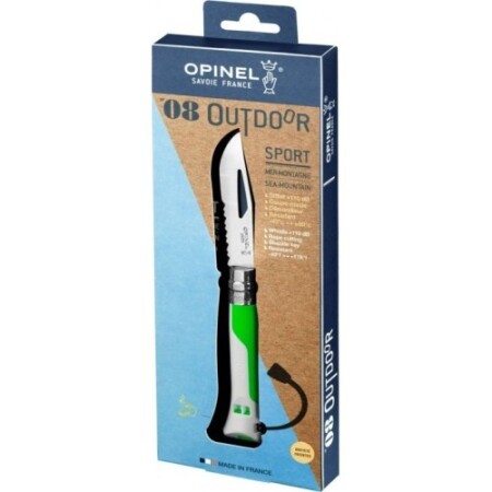 Opinel Outdoor No.8 stainless steel blade - Green - Opinel