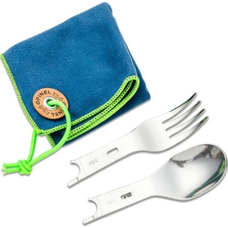 Opinel Picnic Plus bıçağı için kaşık ve çatal aparatı. - Opinel