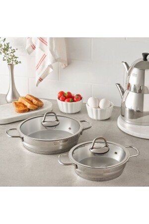 Optima Didim 4 Piece Steel Pan Set H-ÇSS_4T - Hisar