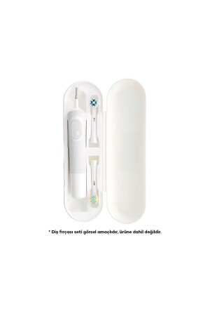 Oral B Compatible Electric Toothbrush Protective Case Storage Container Hygienic Travel Box - White - Pi&Go
