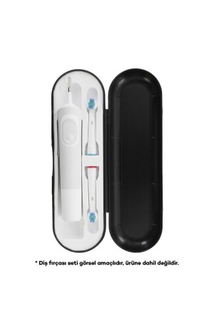 Oral B Electric Toothbrush Protection Case - Storage Container - Hygienic Travel Box - Black - Pi&Go