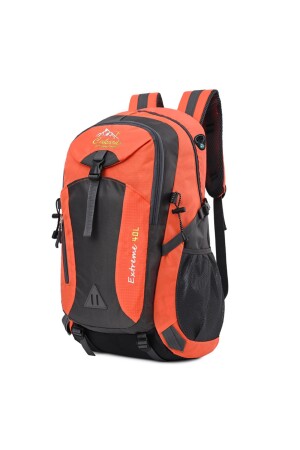 Orange Importierte funktionale, wasserdichte Outdoor-Bergsteiger-Sporttasche mit mehreren Taschen, 40 lt - Bliss