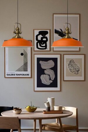 Orange Noble Double Chandelier Antique Headboard Retro Pendant Lamp Kitchen Living Room Cafe Chandeliers BMM7152 - Bamyum