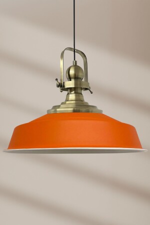 Orange Noble Single Chandelier Antique Headboard Retro Pendant Lamp Restaurant Cafe Living Room Chandeliers BMM2013 - Bamyum