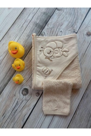 Organic Baby Towel 80x80 Cm with Pouch Gift BT-558 - Genel Markalar