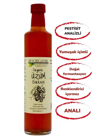 Organic Grape Vinegar 500ml (PESTICIDE AND HEAVY METAL ANALYSIS) - shifaah