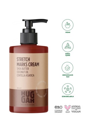 Organic Natural Anti-Stretch Mark Skin Care Cream 180ml – Intensive Moisturizing Repair – For All Skin - Huggah