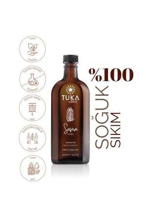 Organic Sesame Oil 100 ml (Cold Pressed) TUKA2002 - TUKA NATURAL