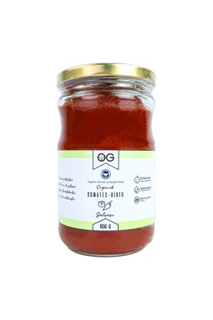 Organic Unsalted Mixed Tomato-Pepper Paste 650 gr - Og Natural