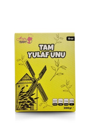 Organic Whole Oat Flour (6 MONTHS) 200 Gr. - Aşçıanne