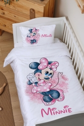 Organik Bebek Nevresim Takımı (100X150) - Cartoon Serisi - Minnie ETNTB1BCCS013 - Tuğba Kuğu