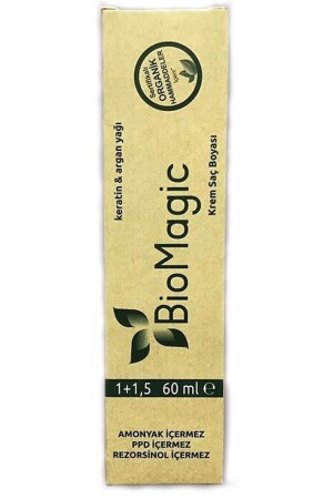 Bio-Creme-Haarfärbemittel Biomagic 60 ml 6/72 Dark Ashy Auburn - Biomagic