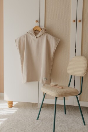 Baby-/Kinderhandtuch-Poncho aus Bio-Baumwolle Pn-b - İts Nugu