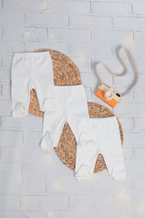Organik Patikli Tek Alt 3'lü Set - Mygobebe