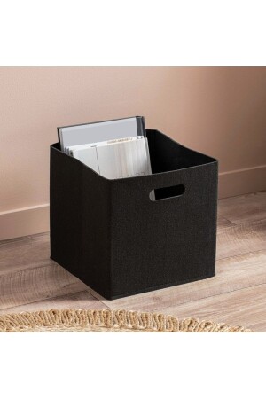 Organizer Felt Basket Storage Box Closet Organizer Toy Room Multi-Purpose Black - Revon