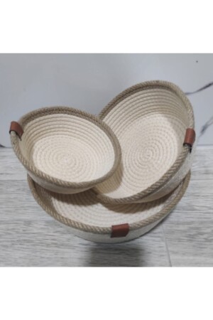 Organizer Wicker Basket Set of 3 Hsrspt051 - Hediyeninellitonu
