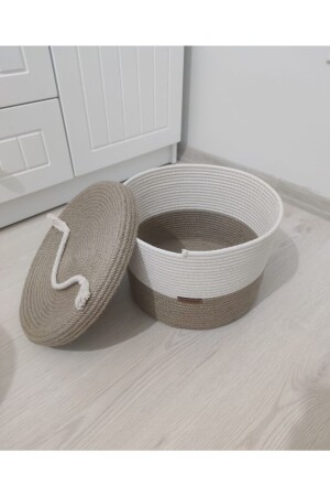 Organizer Wicker Lid Basket TYC00539253860 - Hediyeninellitonu