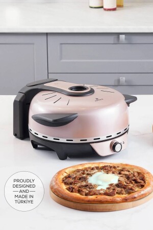 Original Gastro 10 In 1 Pizza and Lahmacun Machine Biodiamond Rosegold New 153. 09. 01. 1863-1 - Karaca