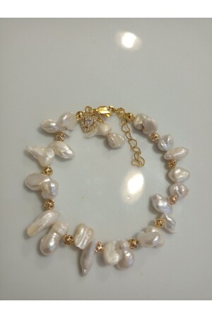 Original natural gum pearl design bracelet - Mudita Tasarım