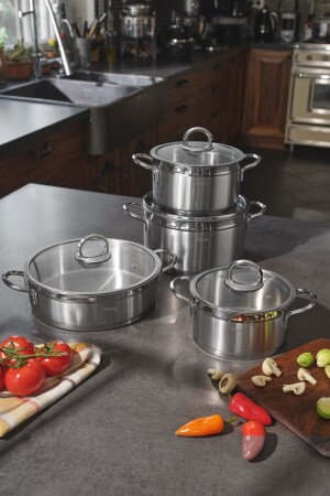 Orion 8 Piece Steel Cookware Set M60052700-51799 - Hisar