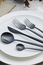 Orion Black 30 Parça 6 Kişilik Çatal Kaşık Bıçak Seti 153.03.08.1910-1 - Karaca