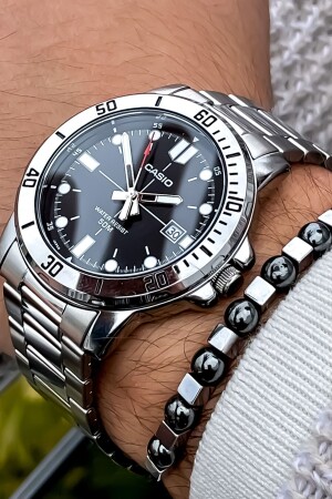 Orjinal Çelik Kordon Gümüş Renk 50mt Su Geçirmez Erkek Kol Saati Bileklik FAVORİCS0015 - Casio