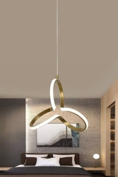 Orjinal Yonca Modern Gold Kasa Beyaz Işık Led Avize Yonca Ledli Avize yonca - RANSOM