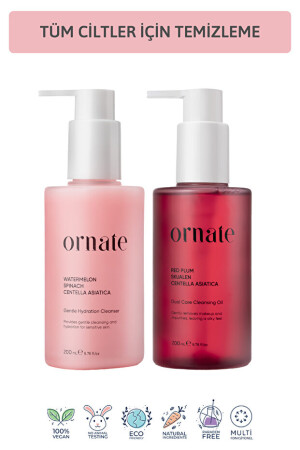 Ornate Makeup Remover and Moisturizing Skin Care Set for All Skin Types - Ornate