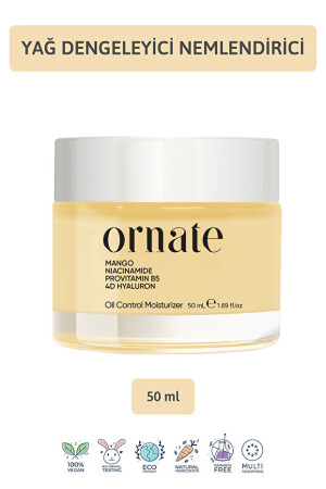 Ornate Water-Based Moisturizing Cream Repairing Anti-Oily, Combination, and Excessively Oily Skin 50ml - Ornate