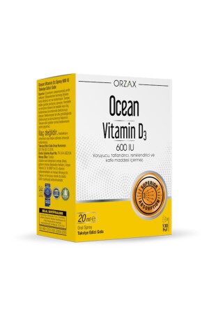 Orzax Ocean Vitamin D3 600 Iu Spray 20 Ml - Ocean