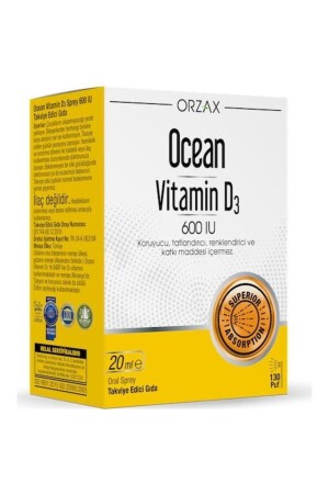 Orzax Vitamin D3 600iu 20ml Spray - Ocean