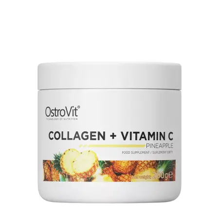 OstroVit Collagen + Vitamin C (200 g, Pineapple) - OstroVit