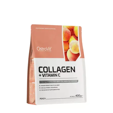 OstroVit Collagen + Vitamin C (400 g, Peach) - OstroVit