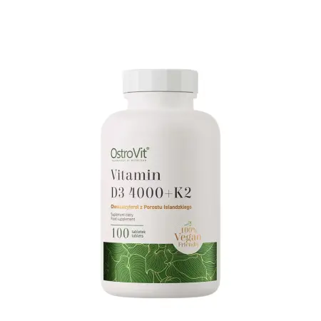 OstroVit D3 4000 IU + K2 VEGE (100 Tablets) - OstroVit