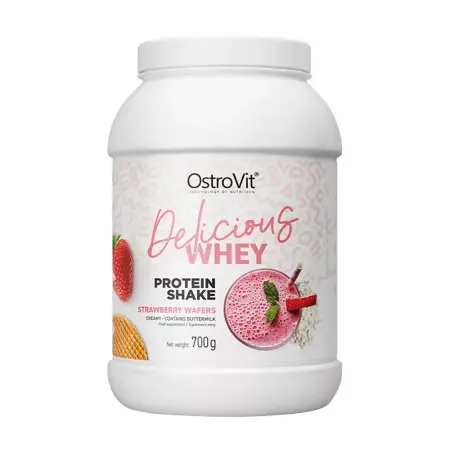 OstroVit Delicious WHEY (700 g, Strawberry Wafers) - OstroVit