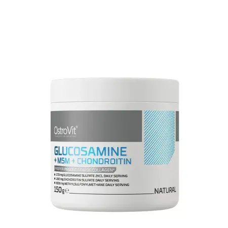 OstroVit Glucosamine + MSM + Chondroitin Powder (150 g, Natural) - OstroVit
