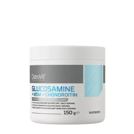 OstroVit Glucosamine + MSM + Chondroitin Powder (150 g, Raspberry) - OstroVit