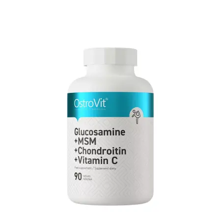 OstroVit Glucosamine + MSM + Chondroitin + Vitamin C (90 Tablets) - OstroVit