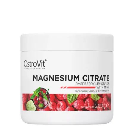 OstroVit Magnesium Citrate - raspberry lemonade with mint (200 g) - OstroVit