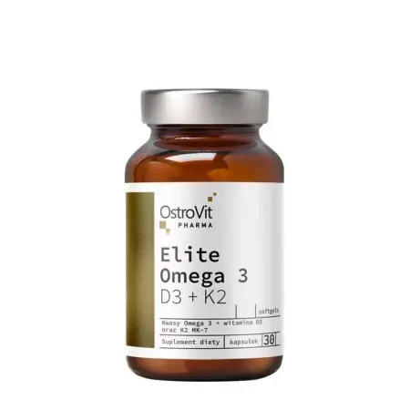 OstroVit Pharma Elite Omega 3 D3 + K2 (30 Capsules) - OstroVit