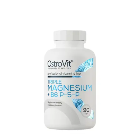 OstroVit Triple Magnesium + B6 P-5-P (90 Capsules) - OstroVit