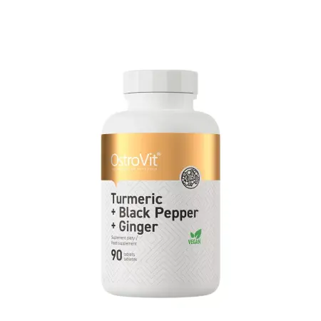 OstroVit Turmeric + Black Pepper + Ginger (90 Tablets) - OstroVit