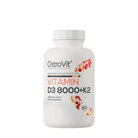 OstroVit Vitamin D3 8000 IU + K2 (60 Tablets) - OstroVit