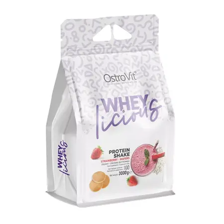 OstroVit WHEYlicious (3 kg, Strawberry Wafers) - OstroVit