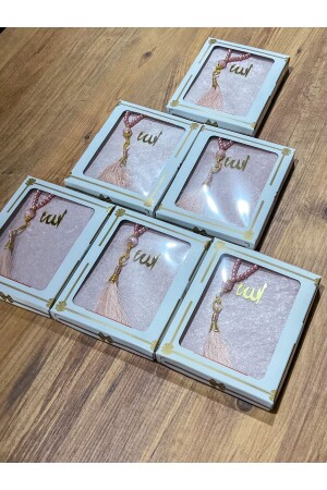 Our 6 Piece Gift Dowry Box Yasin Jurass and Prayer Beads Set - Ayhanhome